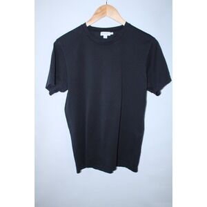 Sunspel Men's Small Black Short Sleeve Classic Crew Neck T-Shirt